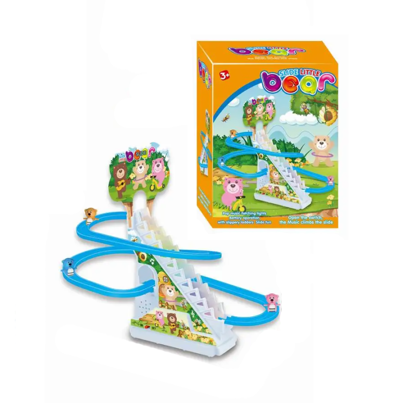 Гра настільна для дітей “Гірка з треком“, іграшка для розвитку дитини, від 3 років, фігурки 3шт Bear