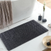 Килимок для ванної та душу з присосками Bathlux силіконовий, протиковзкий, люкс якість Чорний