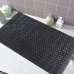 Килимок для ванної та душу з присосками Bathlux силіконовий, протиковзкий, люкс якість Чорний