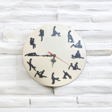 Годинник настінний “Камасутра“, настінний годинник дерев“яний