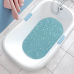 Силіконовий килимок для ванни та душу Bathlux овальної форми, нековзний, люкс якість 69 х 35 см Бірюзовий