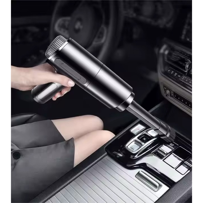 Ручний автомобільний пилосос в автомобіль від прикурювача ,мережевий автопилосос в машину 120 Вт,чорний