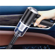 Пилосос автомобільний 120 Вт. Акумуляторний, портативний безпровідний ручний пилосос в автомобіль, чорний