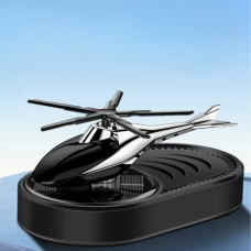 Ароматизатор у машину освіжувач повітря дифузор «Гелікоптер» на сонячній батареї, колір чорний