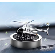Ароматизатор у машину освіжувач повітря дифузор «Вертоліт» на сонячній батареї, колір сріблястий