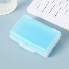 Контейнер для ліків і таблеток, бокс для дрібниць, пластиковий органайзер для зберігання, 10×10×5см, колір Blue