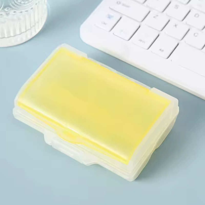 Контейнер для ліків і таблеток, бокс для дрібниць, пластиковий органайзер для зберігання, 10×10×5см, жовтий