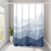 Шторка для ванної кімнати Bathlux 180 x 180 см люкс якість з водовідштовхувальним покриттям, біла з синім принтом