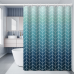 Шторка для ванної кімнати Bathlux 180 x 180 см люкс якість з водовідштовхувальним покриттям, бірюзово-синій градієнт