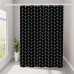 Шторка для ванної кімнати Bathlux 180 x 180 см люкс якість з водовідштовхувальним покриттям, Чорна