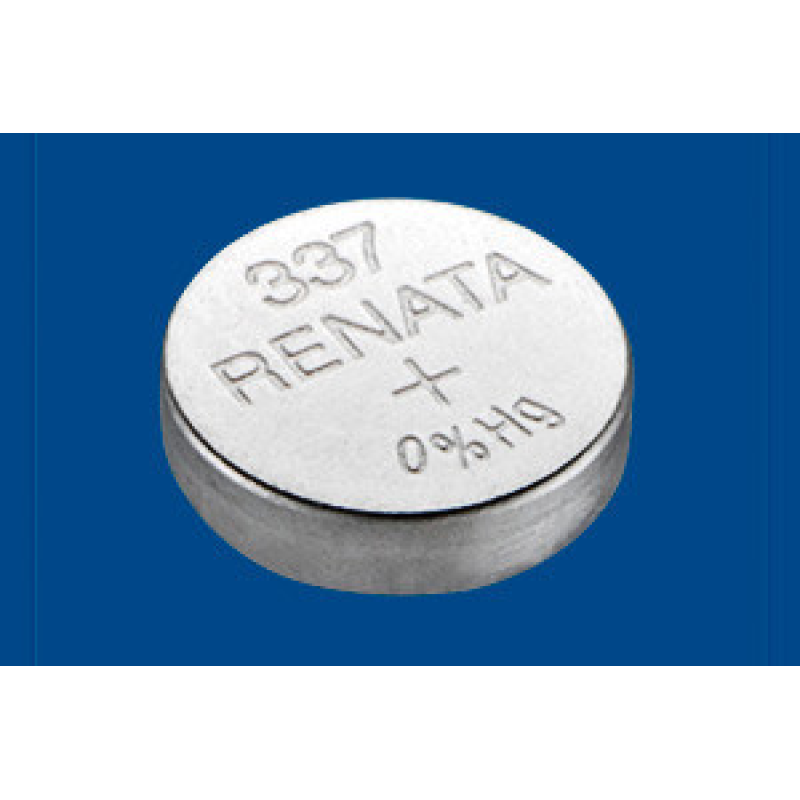 Батарейка Renata 337 Silver Oxide (SR416SW), 1.55V, 1 шт.