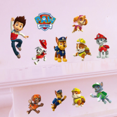 Набір наліпок «Щенячий Патруль» вінілових для дитячої кімнати хлопчиків 30х60 см