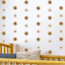 Вінілові наліпки «Ромашки» інтер“єрні декоративні в кімнату для дівчаток 30х60 см