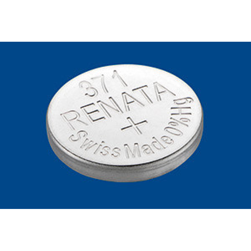 Батарейка Renata 371 Silver Oxide (SR920SW), 1.55V, 1 шт.