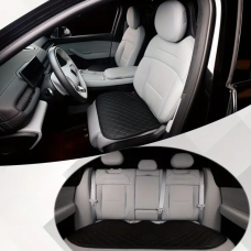 Комплект чохли в автомобіль на переднє і заднє сидіння універсальні, авточохли на 3 шт, колір чорний