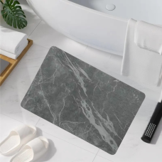 Килимок діатомітомітовий для душу та ванної кімнати,кухні,передпокою кам“яний 60х39 см колір темно-сірий