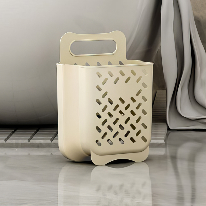 Сітчастий пластиковий кошик для білизни, настінний складаний органайзер для зберігання, 28×18×38см