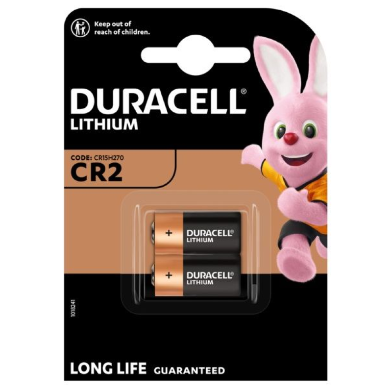Батарейка літієва Duracell CR2 Lithium, 3.0 V, 2 шт., ТІЛЬКИ ОРИГИНАЛ