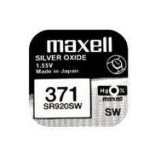 Батарейка Maxell SR920SW Silver Oxide (371), 1.55V, 1 шт.