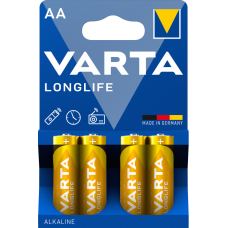 Батарейка Varta Longlife Alkaline LR6 (AA), лужна, 1 шт., ТІЛЬКИ ОРИГИНАЛ