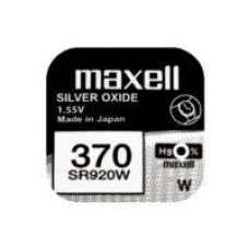 Батарейка Maxell SR920W Silver Oxide (370), 1.55V, 1 шт.