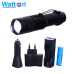 Світлодіодний акумуляторний ліхтар Watton WT-086 із зарядкою USB, від мережі 220V, 12V ліхтарик ручний алюмінієвий