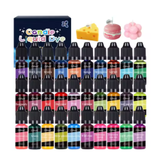 Набір рідких барвників, пігменти для виготовлення свічок і мила на олійній основі 30 кольорів по 10мл