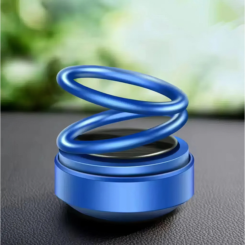 Дифузор ароматизатор для авто освіжувач повітря “Кільця левітації” на сонячній батареї в машину, синій