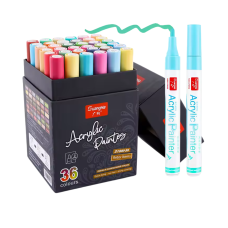 Набір акрилових маркерів GuangNa, 36 кольорів, для малювання по дереву, склу, тканині, розмальовок і творчості