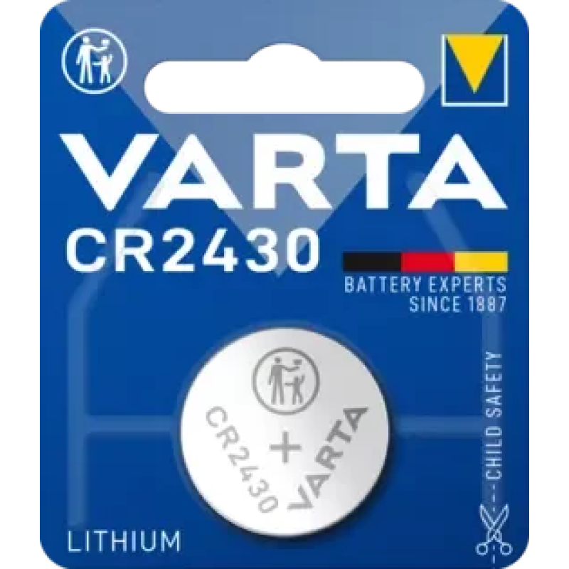 Батарейка Varta CR 2430 Lithium, 3.0 V, 1 шт.