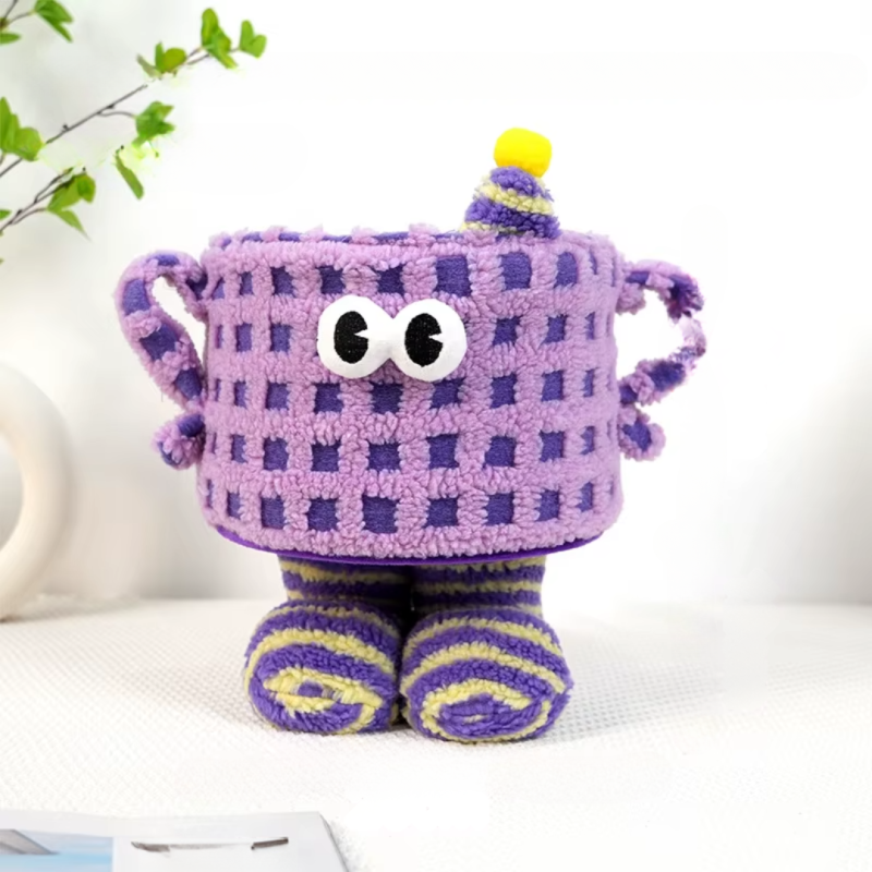 Кошик для іграшок плюшевий органайзер у дитячу кімнату м“який для речей та іграшок дитячий, фіолетовий