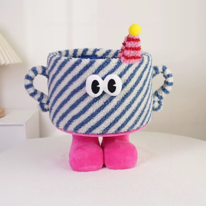 Кошик для іграшок плюшевий органайзер в дитячу кімнату м“який для речей та іграшок в дитяча кімнату синя