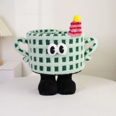 Кошик для іграшок плюшевий органайзер у дитячу кімнату м“який для речей та іграшок у дитяча, зелена