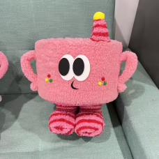 Кошик для іграшок плюшевий органайзер у дитячу кімнату м“який для речей та іграшок дитячий рожевий