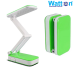 Акумуляторна настільна лампа Watton WT-006 світлодіодний світильник трансформер працює 10 годин Зелений