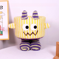 Кошик для іграшок плюшевий органайзер в дитячу кімнату м“який для речей та іграшок дитячий. У смужку