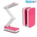 Акумуляторна настільна лампа Watton WT-006 світлодіодний світильник трансформер працює 10 годин Рожевий