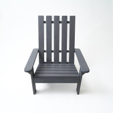 Крісло дачне дерев“яне складне шезлонг для зони відпочинку будинку, дачі, саду, веранди з сосни, колір графіт