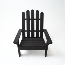 Крісло дачне дерев“яне складне шезлонг для зони відпочинку будинку, дачі, саду, веранди із сосни, колір чорний