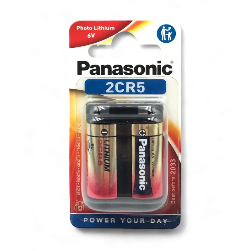 Батарейка Panasonic 2CR5 Lithium, 6.0 V, НОВИЙ ДИЗАЙН, ТІЛЬКИ ОРИГІНАЛ, 1шт