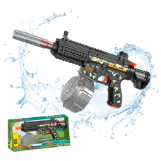 Водний пістолет для дітей, іграшковий водний автомат M416 на акумуляторі, електричний бластер, чорний