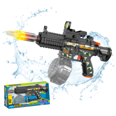 Водний електричний пістолет для дітей, водний автомат M416 на акумуляторі з підсвічуванням, іграшковий, чорний