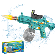 Водний електричний пістолет для дітей, водний автомат M416 на акумуляторі з підсвічуванням, іграшковий, зелений