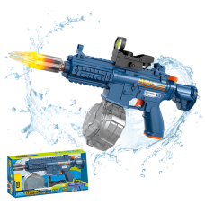 Водний електричний пістолет для дітей, водний автомат M416 на акумуляторі з підсвічуванням, іграшковий, синій