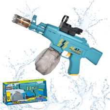 Водний електричний пістолет для дітей, водний автомат АК47 на акумуляторі з підсвічуванням, іграшковий, синій
