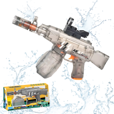 Водний електричний пістолет для дітей, бластер на акумуляторі, водний автомат АК47, іграшковий, сірий