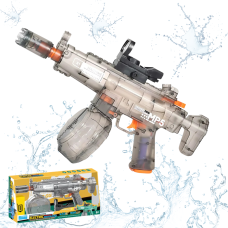 Водний електричний пістолет для дітей, бластер на акумуляторі, водний автомат MP5, іграшковий, сірий