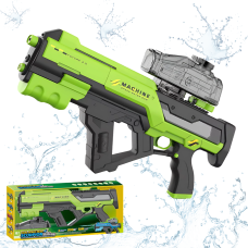 Водний пістолет для дітей, електричний водний автомат Скорпіон з автоматичним закачуванням води, зелений