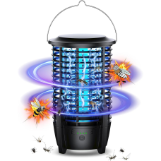 Антимоскітна лампа акумуляторна портативна з пасткою від комах,світильник знищувач комарів і мух