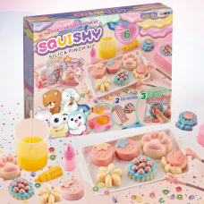 Набор для изготовления сквишей антистресов Таба лапок,детский набор для творчества “Создай сквиш сам“ 6 штук